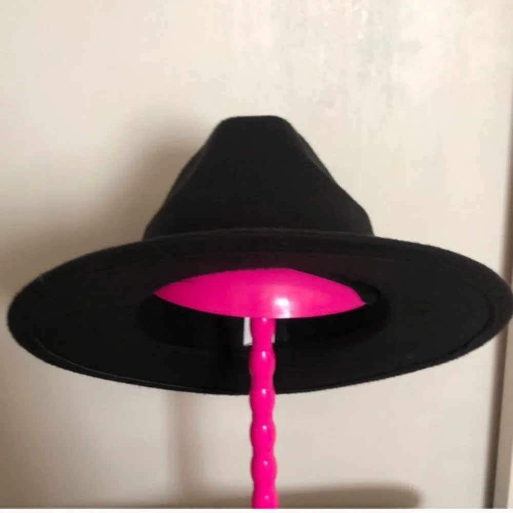 Women's Black Fedora Horsebit Band Sz 57 M - Picture 3 of 4